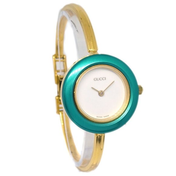 Gucci 11/12.2 Change Bezel Chameleon Quartz Watch SS 177541 - Picture 1 of 7